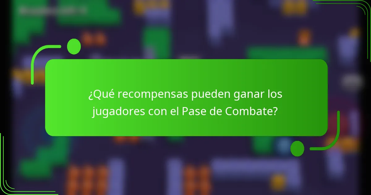 ¿Qué recompensas pueden ganar los jugadores con el Pase de Combate?